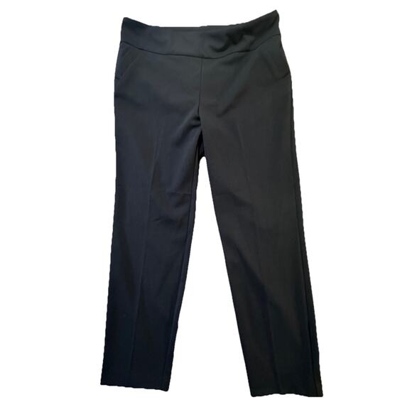 SOHO Apparel Ltd Women’s XL Pull-On Dress Pants Black Stretch Trousers - Picture 2 of 7